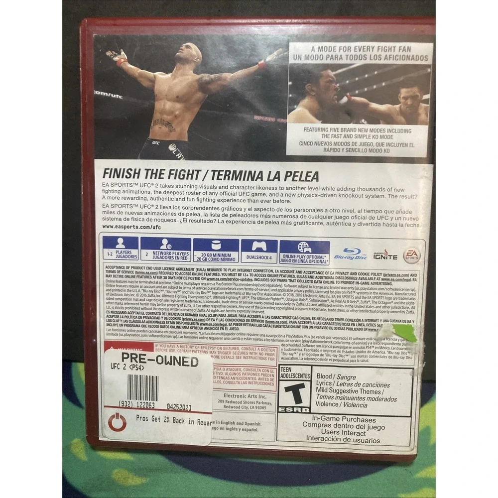 EA Sports UFC 2 PlayStation 4 Game - PlayStation Hits Edition